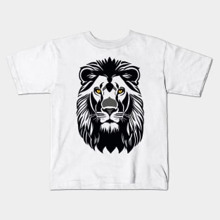 Majestic Lion Face Kids T-Shirt